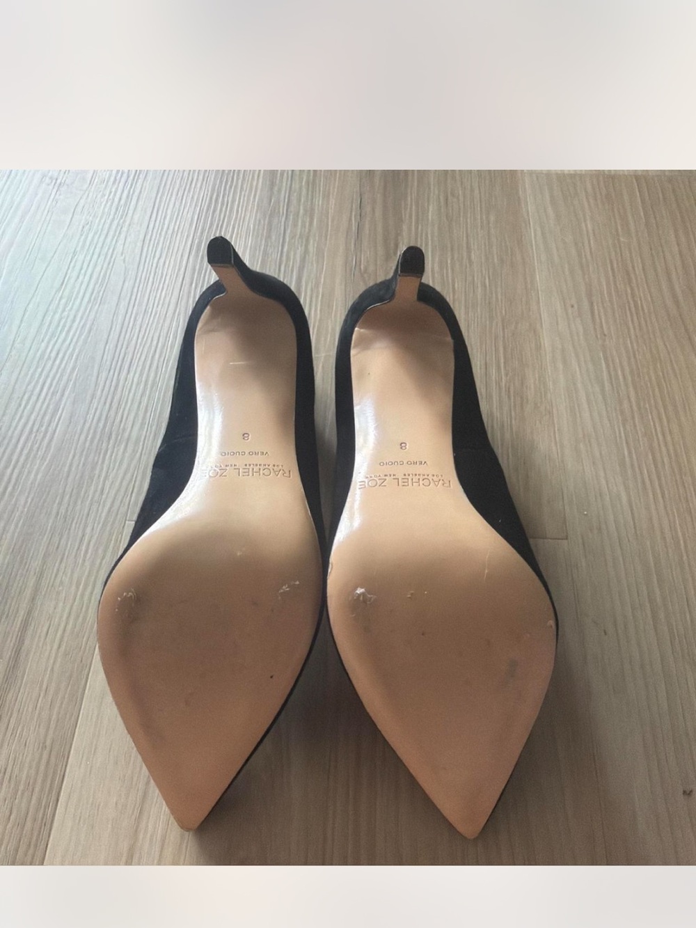 Rachel Zoe Black Suede Pointed Stiletto heels. Very good condition - Picture 2 of 4